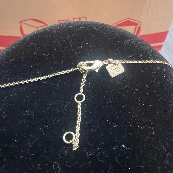 Banana Republic Factory New With Tags Diamond Encrusted Curved Bar Necklace - Picture 4 of 6